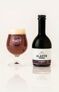 Bière Alaryk artisanale bio, ambrée.